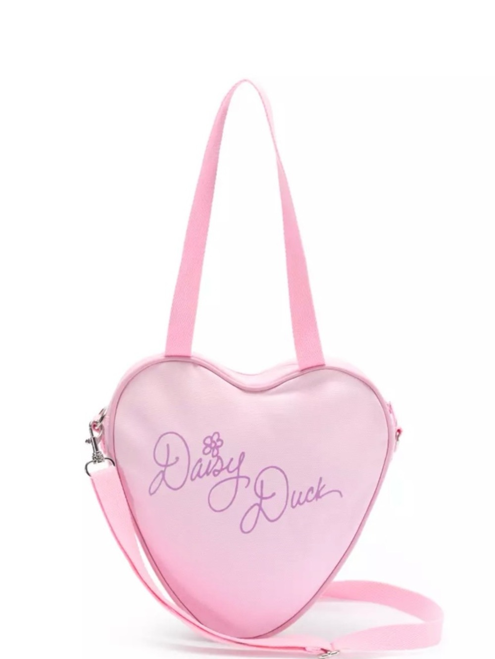 Disney Parks 2026 Daisy Duck Mini Face Heart Tote Crossbody /Shoulder Bag - Picture 2 of 7